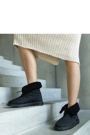 Botine dama negru Solea - botine dama