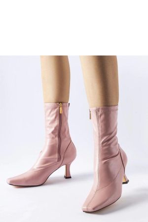 Botine dama roz Solea - botine dama