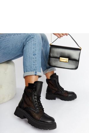 Botine dama negru Solea - botine dama