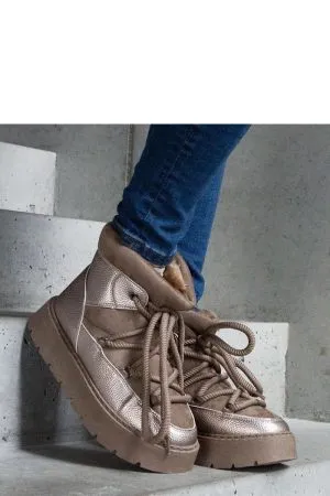 Botine dama bej Solea - botine dama