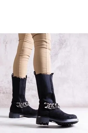 Botine dama negru Solea - botine dama