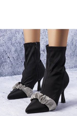 Botine dama negru Solea - botine dama