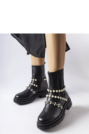 Botine dama negru Solea - botine dama