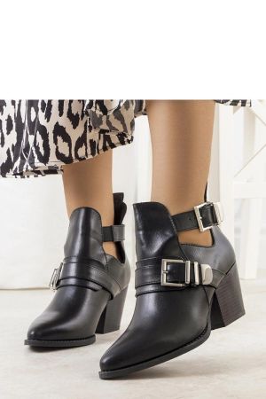 Botine dama negru Solea - botine dama