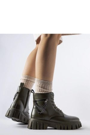 Botine dama verde Solea - botine dama