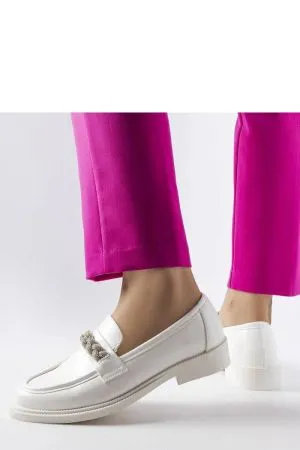 Mocasini dama alb Solea - mocasini dama