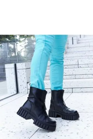 Botine dama negru Solea - botine dama