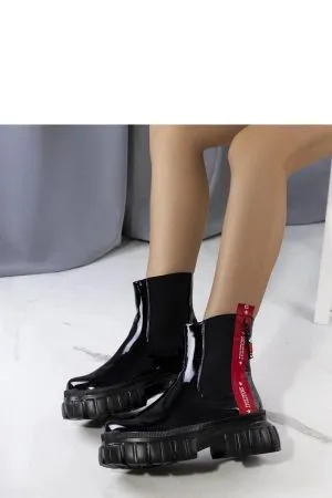 Botine dama negru Solea - botine dama