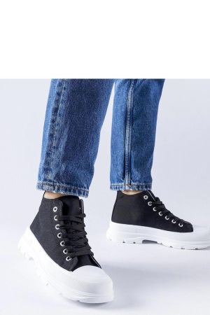 Sneakers dama negru Solea - sneakers dama, tenisi dama