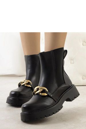 Botine dama negru Solea - botine dama