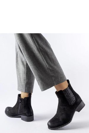 Botine dama negru Solea - botine dama