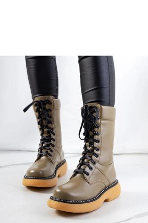 Botine dama verde Solea - botine dama