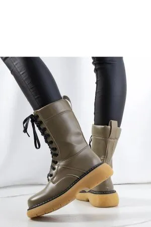 Botine dama verde Solea - botine dama