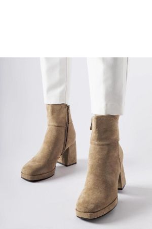 Botine dama bej Solea - botine dama