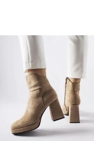 Botine dama bej Solea - botine dama