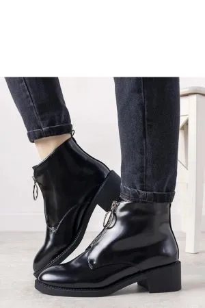 Botine dama negru Solea - botine dama