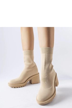Botine dama bej Solea - botine dama