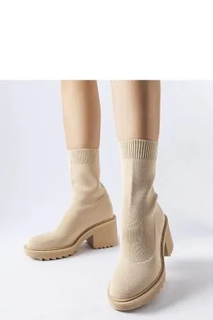 Botine dama bej Solea - botine dama