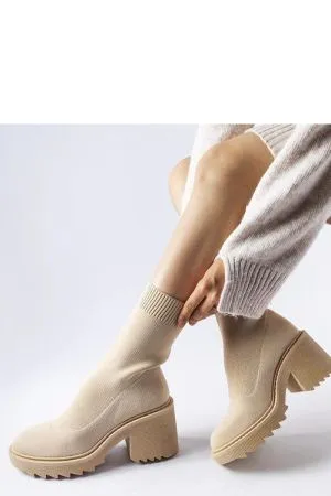 Botine dama bej Solea - botine dama