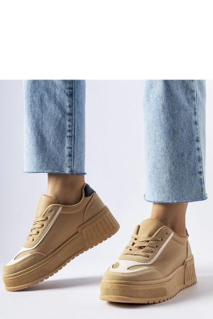 Sneakers dama bej Solea - sneakers dama, tenisi dama