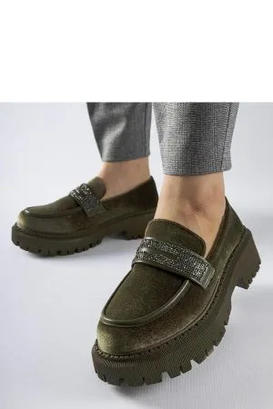 Mocasini dama verde Solea - mocasini dama