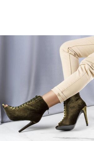 Botine dama verde Solea - botine dama