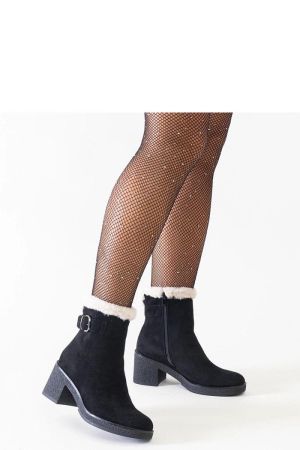 Botine dama negru Solea - botine dama