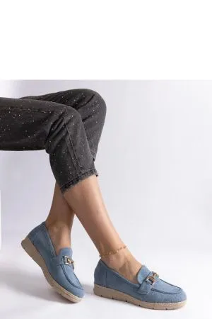 Mocasini dama albastru Solea - mocasini dama