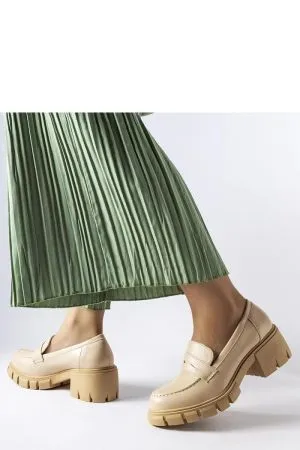 Mocasini dama bej Solea - mocasini dama