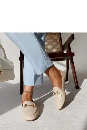 Mocasini dama bej Solea - mocasini dama