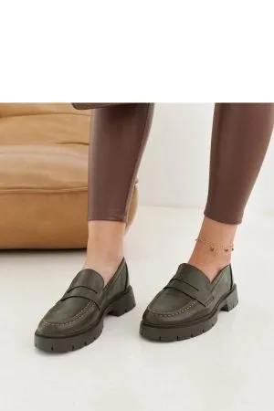 Mocasini dama verde Solea - mocasini dama
