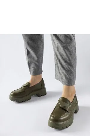 Mocasini dama verde Solea - mocasini dama