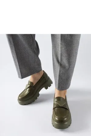 Mocasini dama verde Solea - mocasini dama