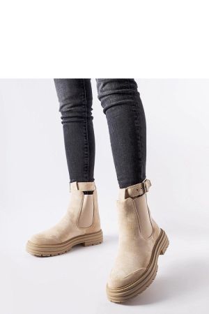 Botine dama bej Solea - botine dama
