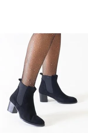 Botine dama negru Solea - botine dama