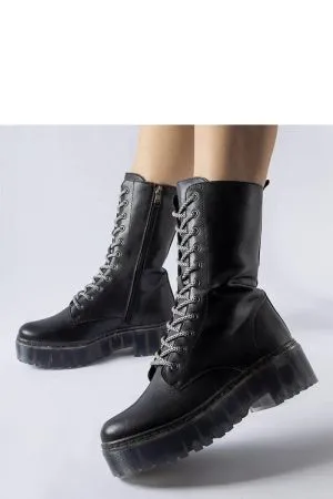 Botine dama negru Solea - botine dama