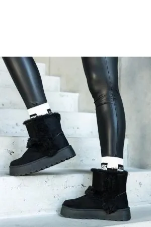 Botine dama negru Solea - botine dama