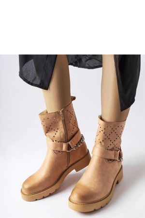 Botine dama bej Solea - botine dama