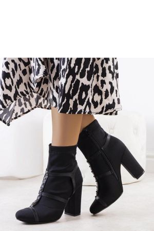 Botine dama negru Solea - botine dama