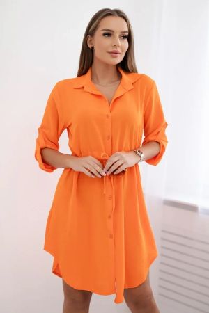 Rochie de zi portocaliu - rochii de zi