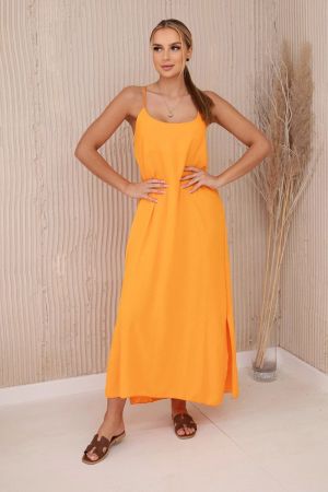 Rochie de zi portocaliu - rochii de zi
