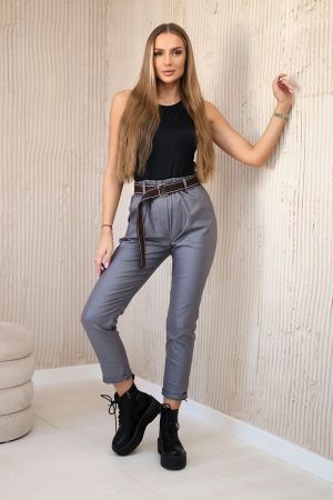 Pantaloni dama gri - pantaloni