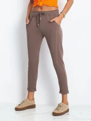 Pantaloni trening dama maro - pantaloni