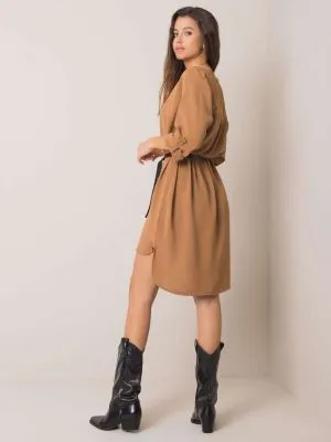 Rochie de zi casual maro - rochii de zi