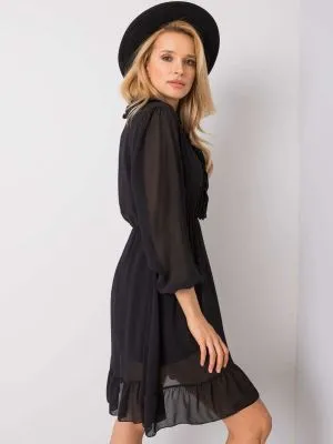 Rochie de zi casual negru - rochii de zi