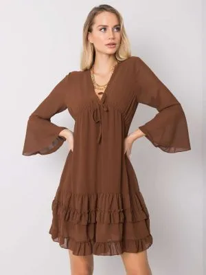 Rochie de zi maro - rochii de zi