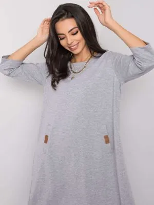 Rochie de zi casual gri - rochii de zi