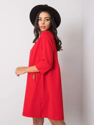 Rochie de zi casual rosu - rochii de zi