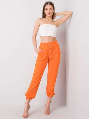 Pantaloni trening dama portocaliu - pantaloni