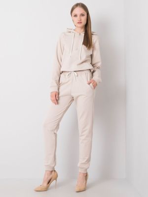 Pantaloni trening dama bej - pantaloni